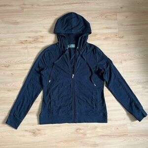 Polo Ralph Lauren Full Zip Lightweight Hoodie Sweatshirt Jacket Womens M